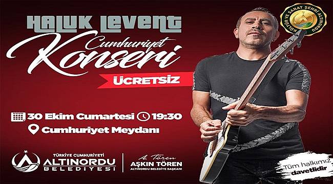 Haluk Levent Ordu'da konser verecek