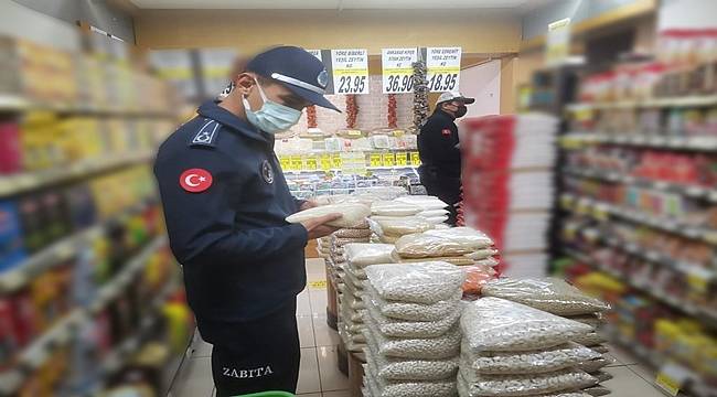 Ordu Büyükşehir Zabıtası etiket denetimi yaptı