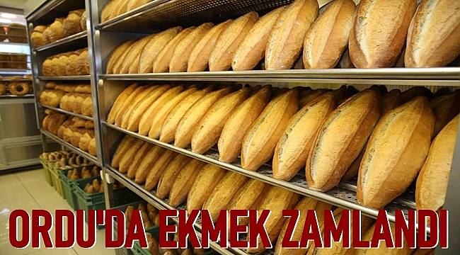 Ordu'da ekmek zamlandı