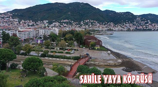 Ordu'da yayalar için güvenli köprü