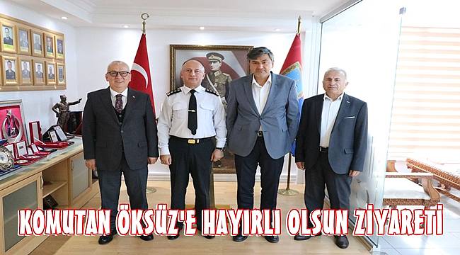 Ordu İl Jandarma Komutan Albay Numan Öksüz'e hayırlı olsun ziyareti