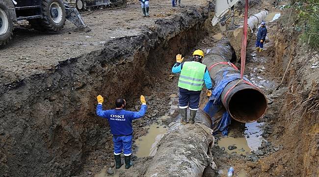 OSKİ&#039;den 583 km içme suyu hattı
