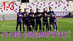 52 Orduspor deplasmanda  Çarşambaspor'u yendi