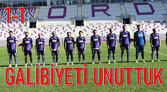 52 Orduspor- Yomraspor maç sonucu: 1-1