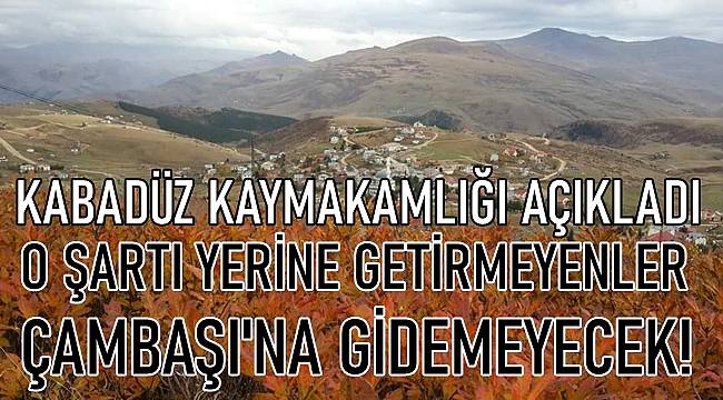 Çambaşı Yaylası&#039;na gidebilmek için o şartı yerine getirmek gerekiyor