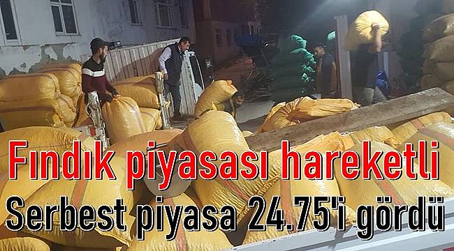 Fındık fiyatı 24.75'i gördü