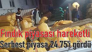 Fındık fiyatı 24.75'i gördü