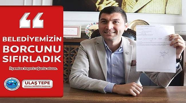 Gülyalı Belediyesi borcunu sıfırladı