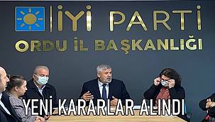 İyi Parti Ordu için yeni kararlar aldı