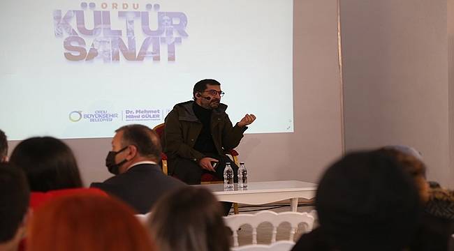 Ödüllü Anons'un söyleşisi Ordu'da yapıldı