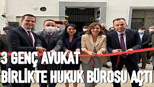 Ordu'da 3 Genç Avukat Birlikte Hukuk Bürosu Açtı