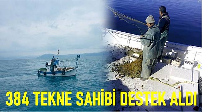Ordu'da 384 balıkçı teknesine destek yapıldı
