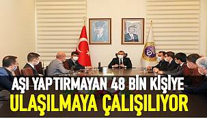 Ordu'da aşı yaptırmayan 48 bin kişiye ulaşılmaya çalışılıyor