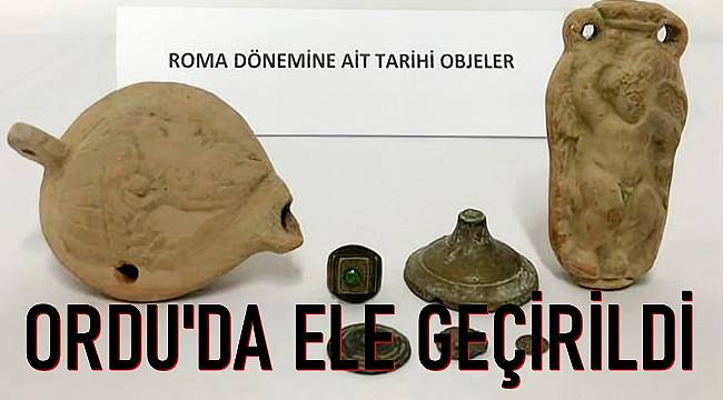 Ordu&#039;da ele geçirilen tarihi heykele paha biçilemiyor