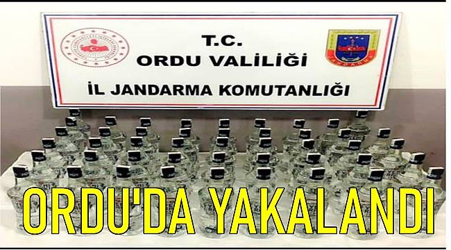 Ordu'da sahte içki operasyonu