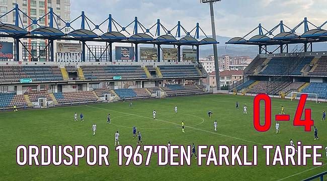 Orduspor 1967 Karabük'te farklı kazandı: 0-4