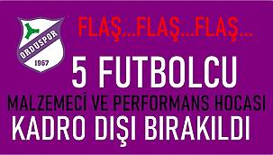 Orduspor 1967'de 5 futbolcu, performans hocası ve malzemeci kadro dışı bırakıldı