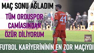 Orduspor 1967 Kalecisi Cantuğ hatalı gol yiyince tribünde kardeşine saldırmışlar