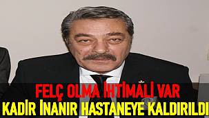 Ünlü Sanatçı Kadir İnanır Yoğun Bakıma Kaldırıldı