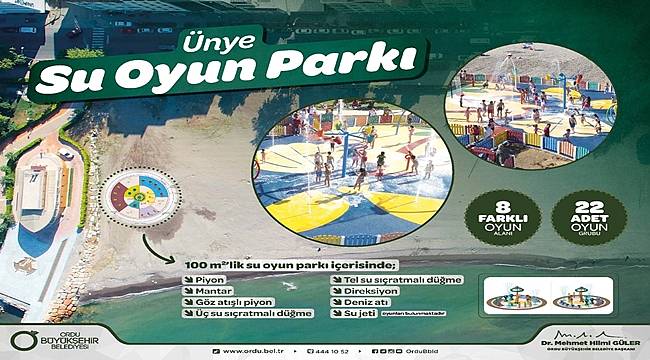 Ünye'ye su oyun parkı kuruluyor