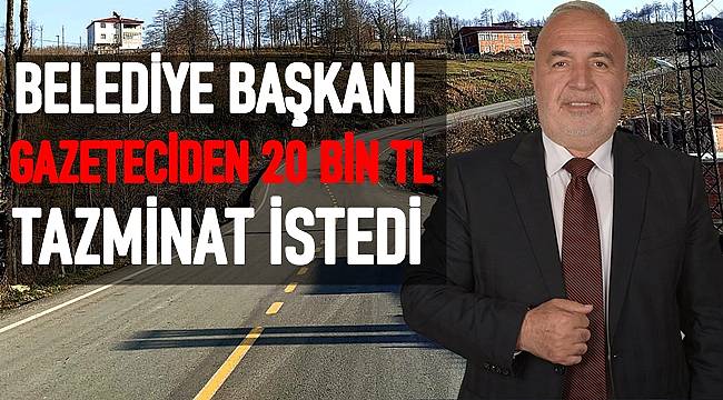 Ordu'da AK Partili Başkan Gazeteciden 20 Bin TL Tazminat İstiyor