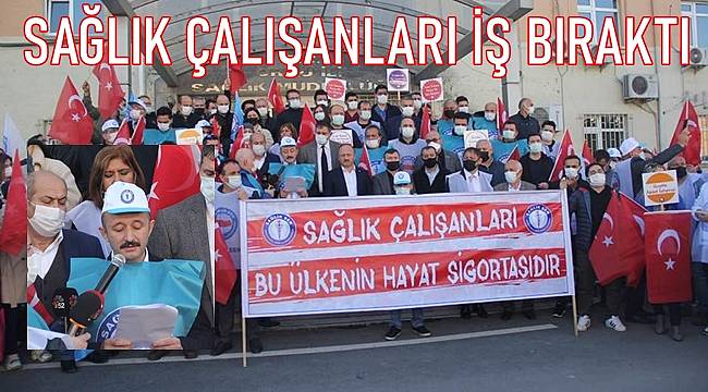Ordu'da sağlık çalışanları iş bıraktı