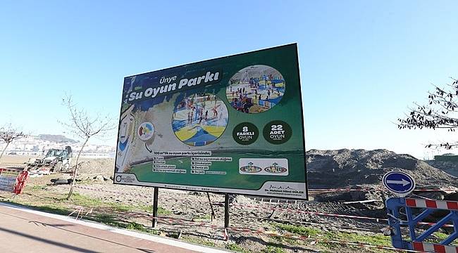 Ordu'da Su Oyun Parkının ikincisi  Ünye'ye yapılıyor