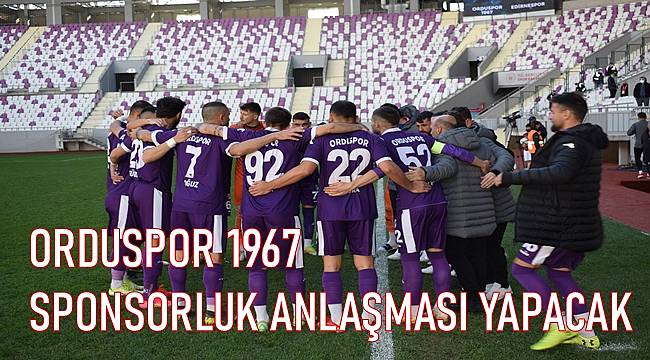 Orduspor 1967'inin sponsor firması açıklanıyor