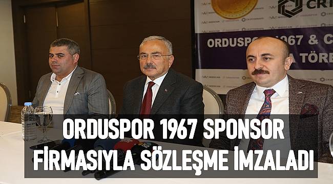 Orduspor 1967&#039;nin isim sponsoru Weescan CriptoSwaps oldu