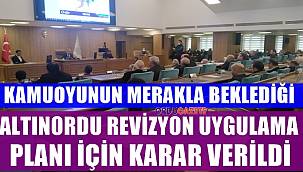 Altınordu revizyon uygulama imar planı onaylandı