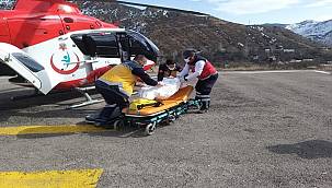 Ambulans Helikopter Doğu Karadeniz'de zor doğa şartlarında hizmet veriyor