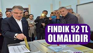 Eski Bakan Şahin: fındık 52 lira olmalıdır