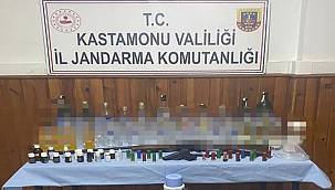 Kastamonu'da sahte içki üreten 1 kişi yakalandı