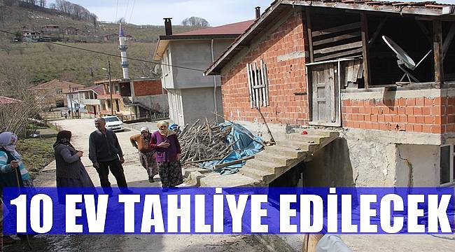 Ordu'da 10 ev için tahliye kararı verildi