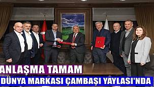 Ordu'da Çambaşı Yatırım AŞ ile Wyndham Hotel Group arasında sözleşme imzalandı