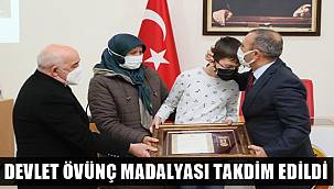 Ordu'da Devlet Övünç Madalyası ve Beratı Tevcih Töreni yapıldı