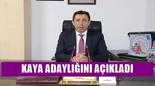 Mehmet Kaya, Ordu Esnaf ve Sanatkarlar Odaları Birliği Başkanlığına aday oldu