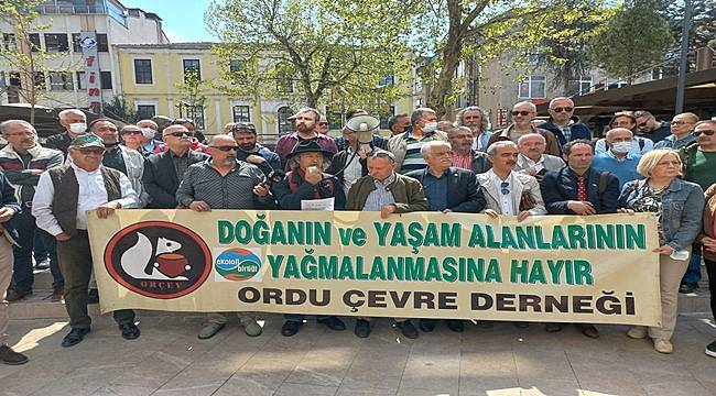 ORÇEV: Ordu'da maden aranmasına izin vermeyeceğiz