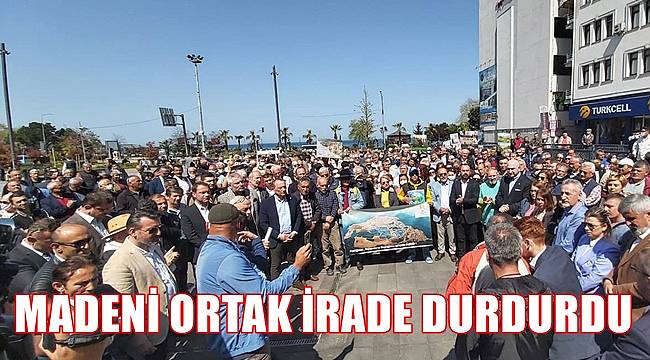 Ordu Çevre Derneği: Madeni ortak irade durdurdu