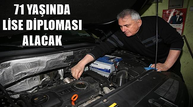 Ordu'da 71 yaşındaki Çetin Usta lise diploması alacak