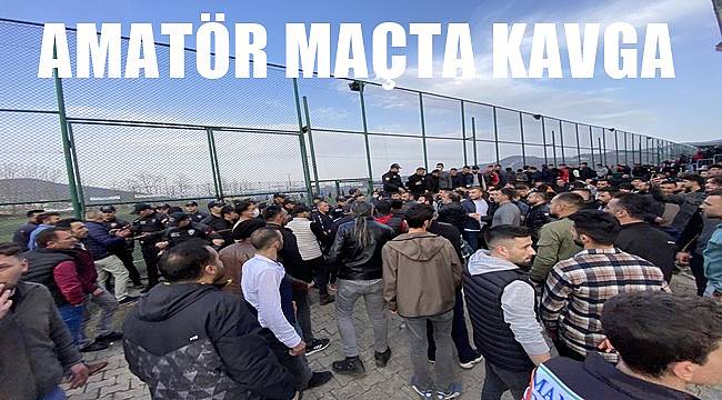 Ordu'da amatör lig maçında kavga çıktı
