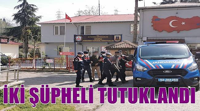 Ordu'da bakır kablo çalan iki kişi tutuklandı