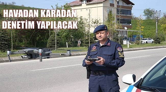 Ordu'da bayram tatilinde dronla trafik denetimi yapılacak