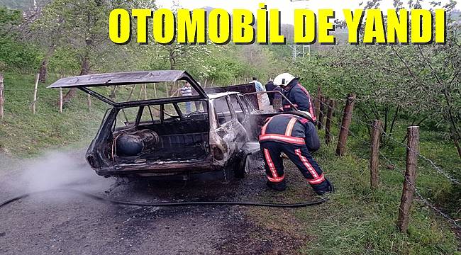 Ordu'da fırtına 17 noktada yangına neden oldu