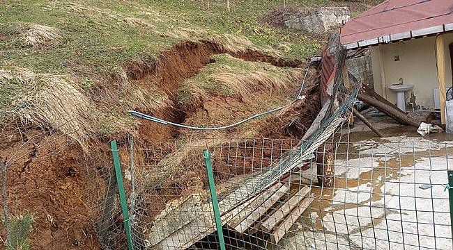 Ordu'da heyelandan zarar gören evler boşaltılacak