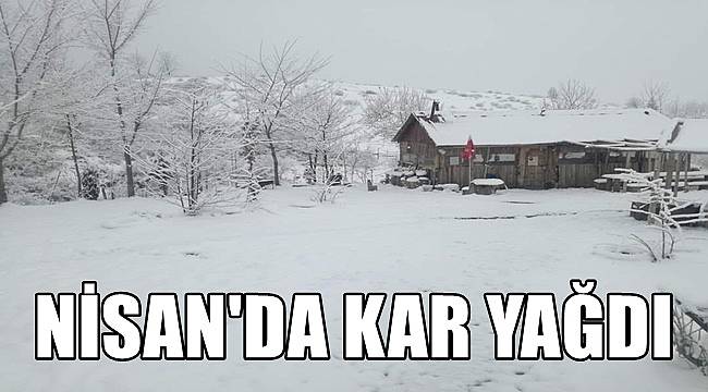 Ordu'da Nisan ayında kar yağdı