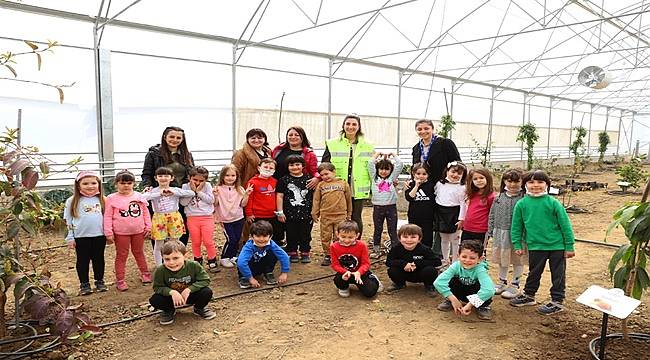 Ordu'da seralar küçük öğrencilere açıldı