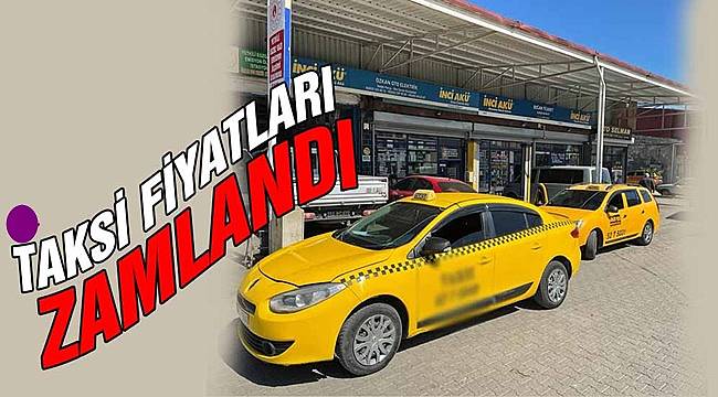 Ordu'da taksi ücretlerine zam yapıldı