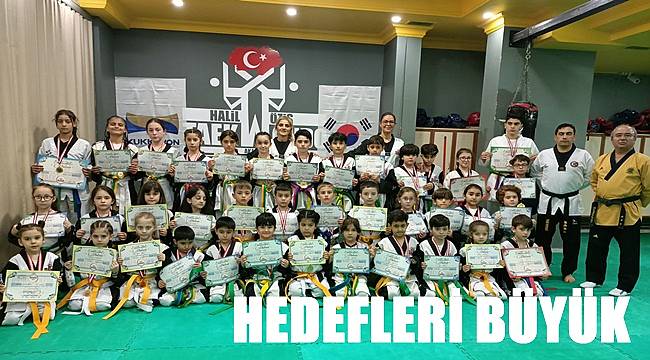 Ordu'da teakvondo kuşak sınavı yapıldı