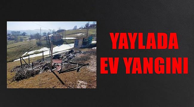 Ordu'da yaylada şüpheli ev yangını